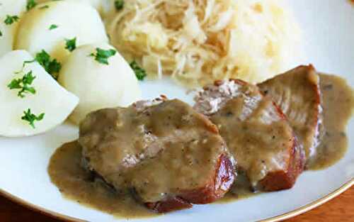 Roti de porc sauce boursin cookeo - un plat facile à cuisiner avec le cookeo.