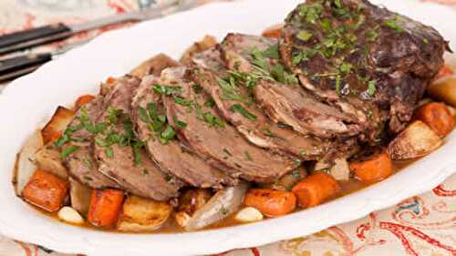 Roti de veau aux légumes au cookeo - recette facile