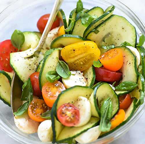 Salade courgettes et tomates W Watchers - 6 SP par part