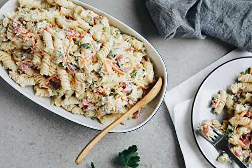 Salade de pâtes froide au thermomix - une entrée avec le thermomix.