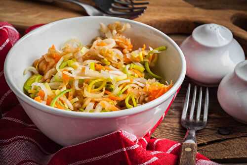 Salade de poireaux pommes et carottes