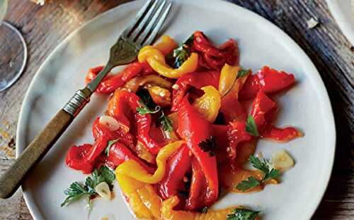 Salade de poivrons grillés au four - une entrée très riche en vitamine C.