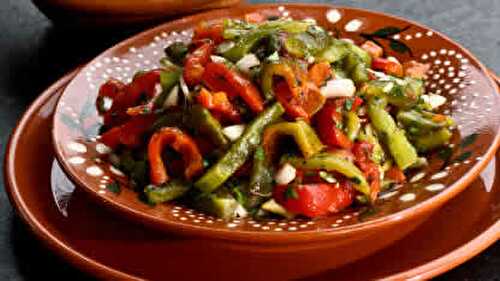 Salade de poivrons grilles - recette facile pour cette salade.
