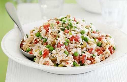 Salade de riz au thon - recette facile pour votre salade.