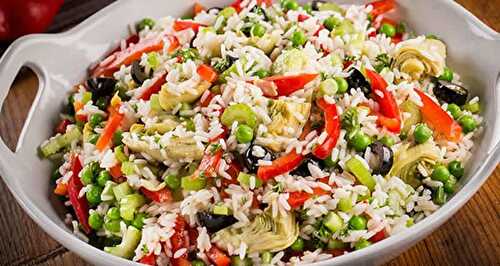 Salade italienne riz cookeo - une salade irrésistible