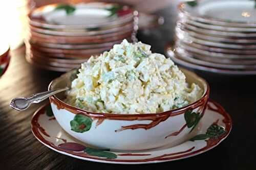 Salade pomme de terre œuf - recette maison facile.