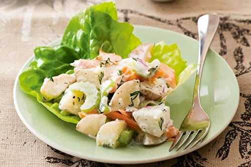Salade pommes de terre et saumon au thermomix - entrée pour vos plats.