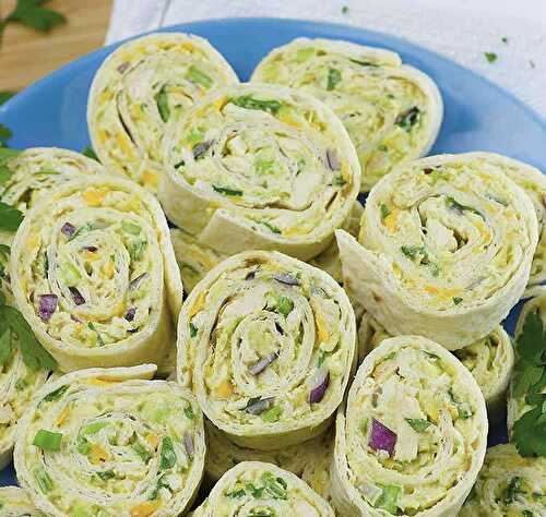 Salade roulé de poulet à l'avocat - un délice pour votre entrée