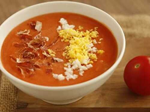 Salmorejo avec thermomix - recette facile à la maison.