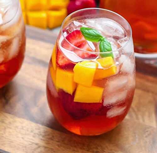 Sangria au thé glacé - apéro pour la réception de vos amis.