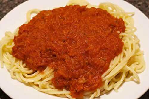 Sauce italienne spaghettis thermomix - facile et rapide