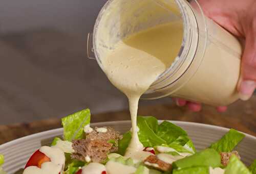 Sauce salade cesar avec thermomix - recette thermomix.