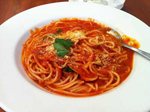 Sauce tomate napolitaine au thermomix - pour vos plats de spaghettis.