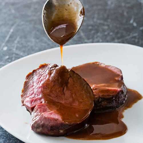 Sauce vin rouge - pour accompagner vos plats de viande.