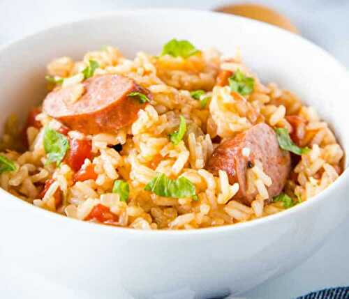Saucisses au riz au cookeo - plat de riz pour votre dîner