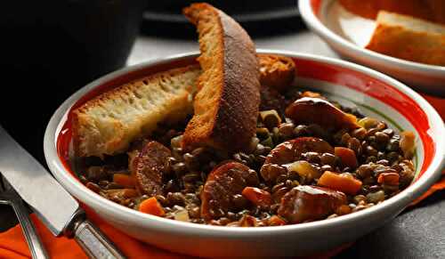 Saucisses aux lentilles et carottes au cookeo - votre plat du soir cookeo.