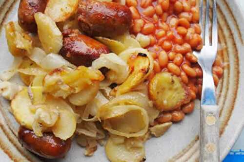 Saucisses pommes de terre cookeo - un délicieux plat facile à cuisiner.