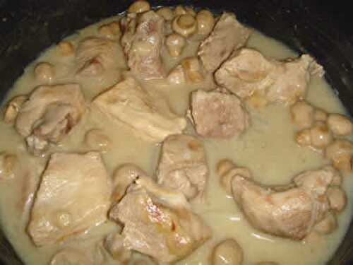 Saute de porc au boursin avec cookeo - recette facile.