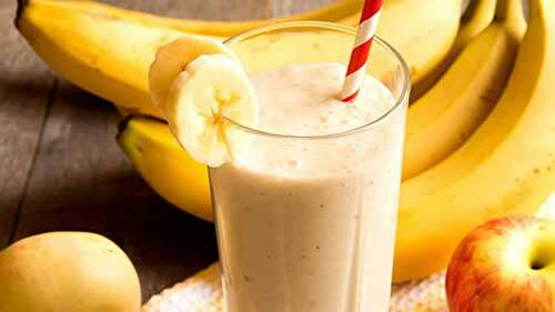 Smoothie banane pomme au thermomix - le cocktail pour votre dessert.