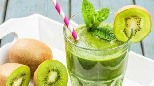 Smoothie de kiwi et pomme au thermomix - bien démarrer votre journée