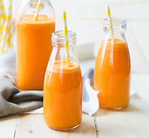 Smoothie orange carotte au thermomix - cocktail riche en provitamine