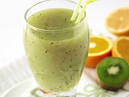 Smoothie orange kiwi au thermomix - très riche en vitamine C.