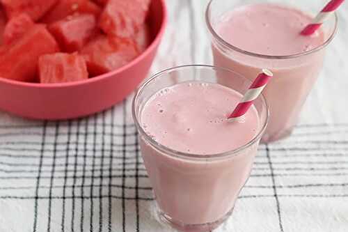 Smoothie pastèque au thermomix - un dessert pour vos enfants.