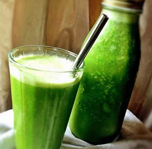 Smoothie vert banane et lait de coco avec thermomix - recette thermomix.