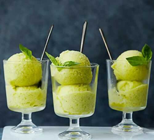 Sorbet ananas et basilic avec thermomix - dessert thermomix.