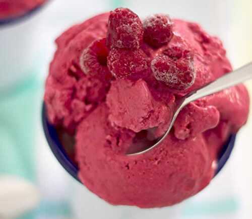 Sorbet aux framboises au thermomix - votre glace faite avec thermomix.