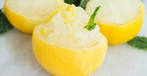 Sorbet citron au thermomix - recette thermomix dessert.