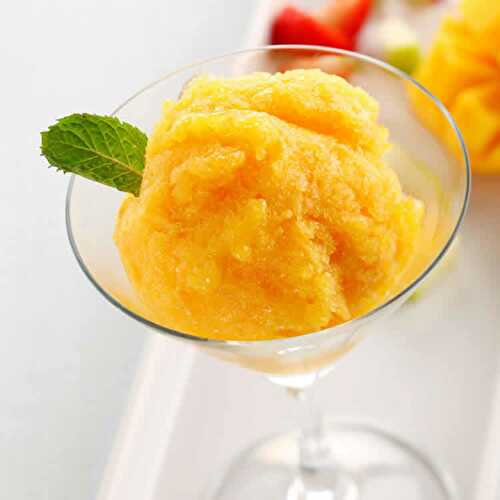 Sorbet express à la mangue et abricots au thermomix