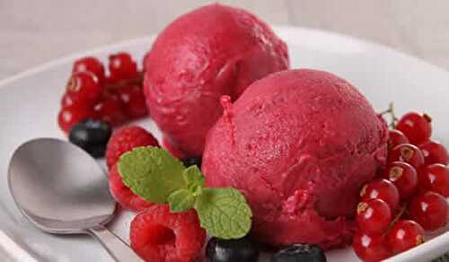 Sorbet fruits rouges thermomix - un dessert délicieux et unique.