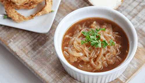 Soupe à l'oignon au cookeo - de la cuisine traditionnelle française.