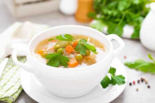 Soupe aux 5 légumes au thermomix - la soupe detox.