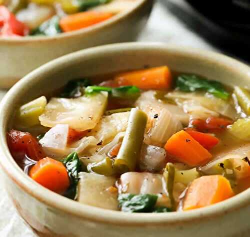 Soupe aux choux et légumes au cookeo - pour votre dîner