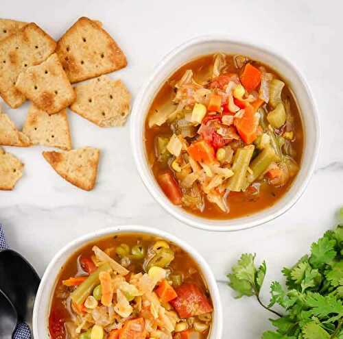 Soupe aux légumes Weight Watchers - votre dîner à 0 SP .