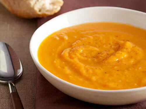 Soupe butternut et pomme de terre au thermomix - recette thermomix.