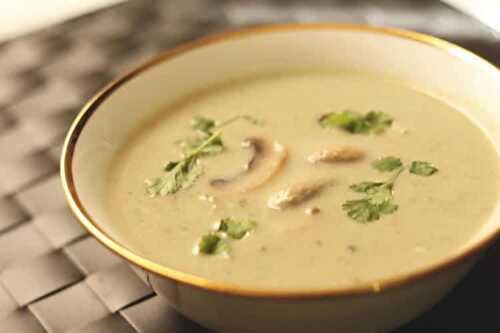 Soupe champignons de paris au thermomix - velouté pour votre dîner