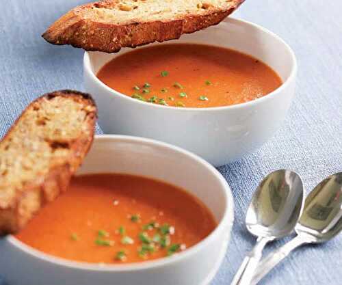 Soupe cookeo tomate - soupe rouge onctueuse et parfumée.