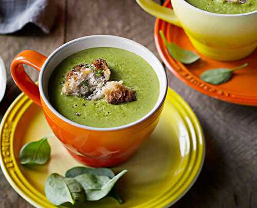Soupe de brocolis et épinards au cookeo - pour vous réchauffer