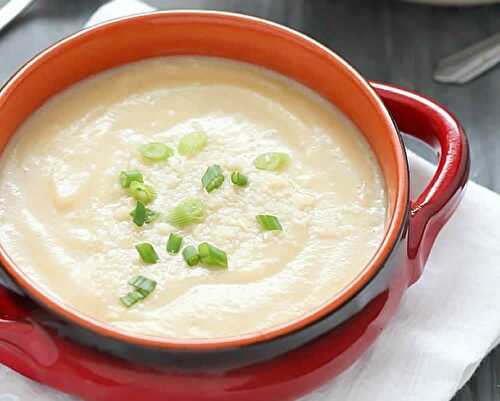 Soupe de choux-fleurs au thermomix - un velouté pour votre dîner