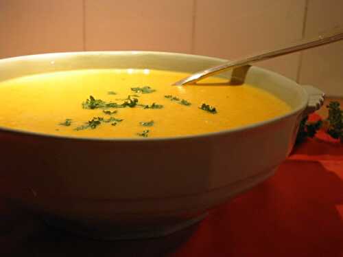 Soupe de citrouille sans gluten - recette facile à la maison.