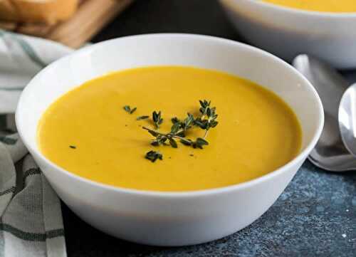 Soupe de courge au thermomix - pour votre dîner ce soir.