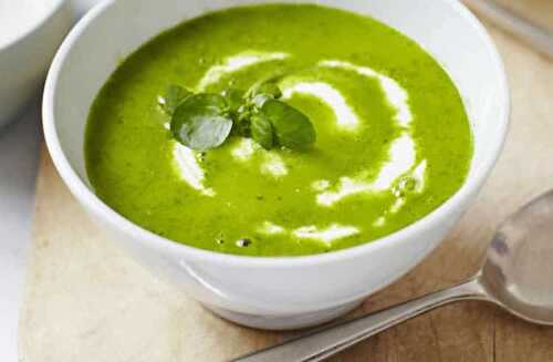 Soupe de cresson au thermomix - une soupe verte super saine.