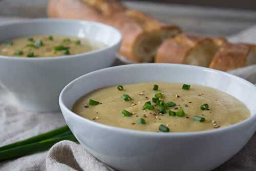 Soupe de poireaux et pomme de terre au cookeo - recette cookeo.