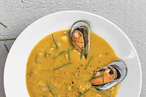 Soupe de potiron aux moules - une délicieuse soupe.