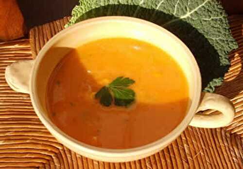 Soupe de potiron et noix de muscade avec cookeo - délicieuse soupe.