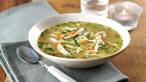 Soupe de poulet et carottes au thermomix - recette diner thermomix.