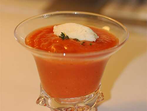 Soupe de tomate froide - idée originale pour votre dîner